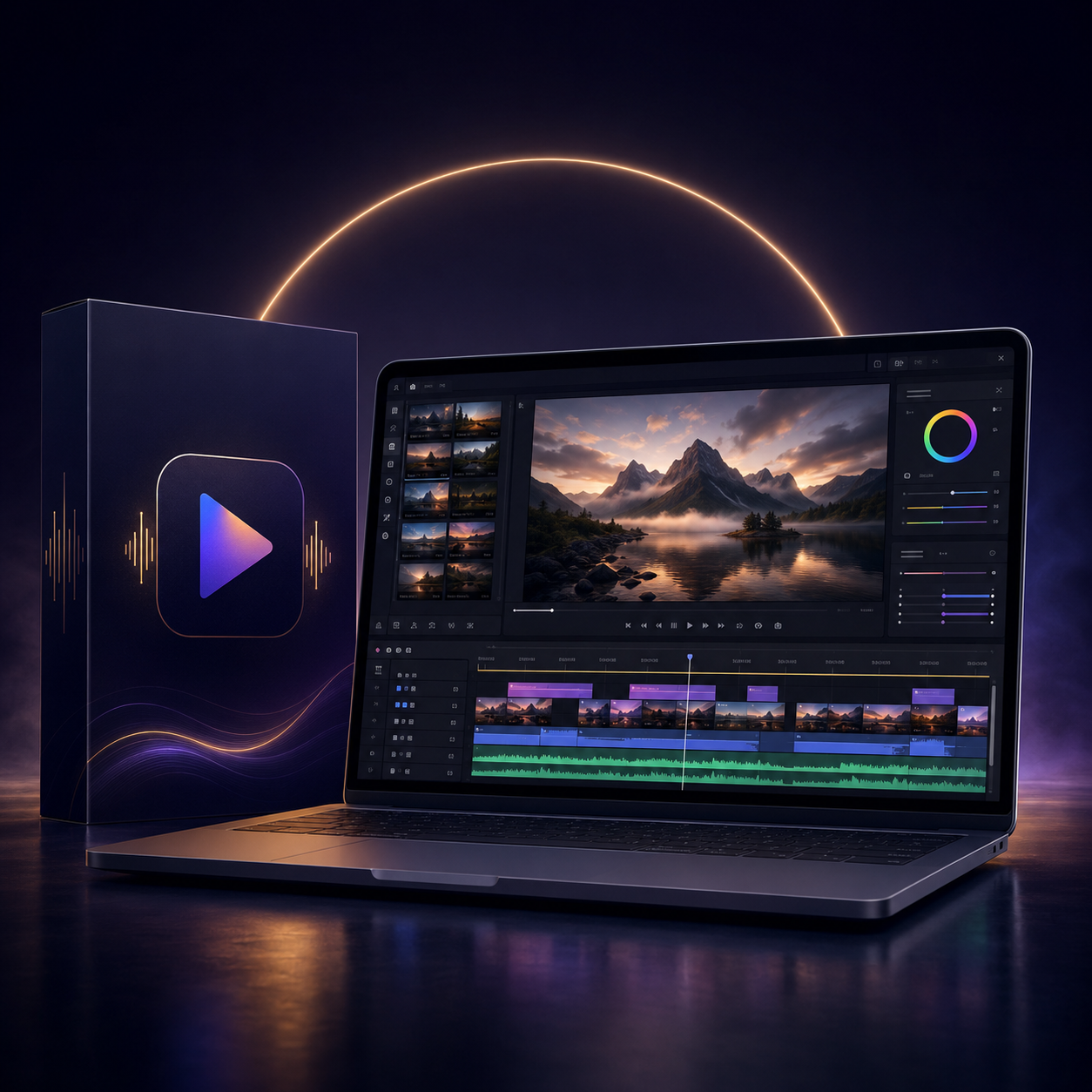 Professional Video Editing Studio